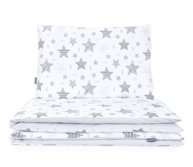 MAMO-TATO Bed linen set 140x200  - Starmix szary / szary