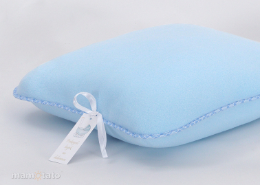 MAMO-TATO Fleece pillow 40x40 błękitna