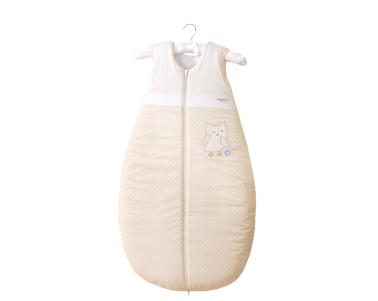 MAMO-TATO Śpiworek 2,5 TOG niemowlęcy haftowany Sówki uszatki biszkoptowe 86-110