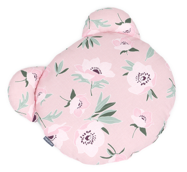 MAMO-TATO Teddy Bear Pillow Cotton - Kwiaty na różanym