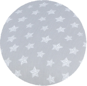 MAMO-TATO Ochraniacz dookoła łóżeczka 60x120 - 360cm - Gwiazdy bąbelkowe białe