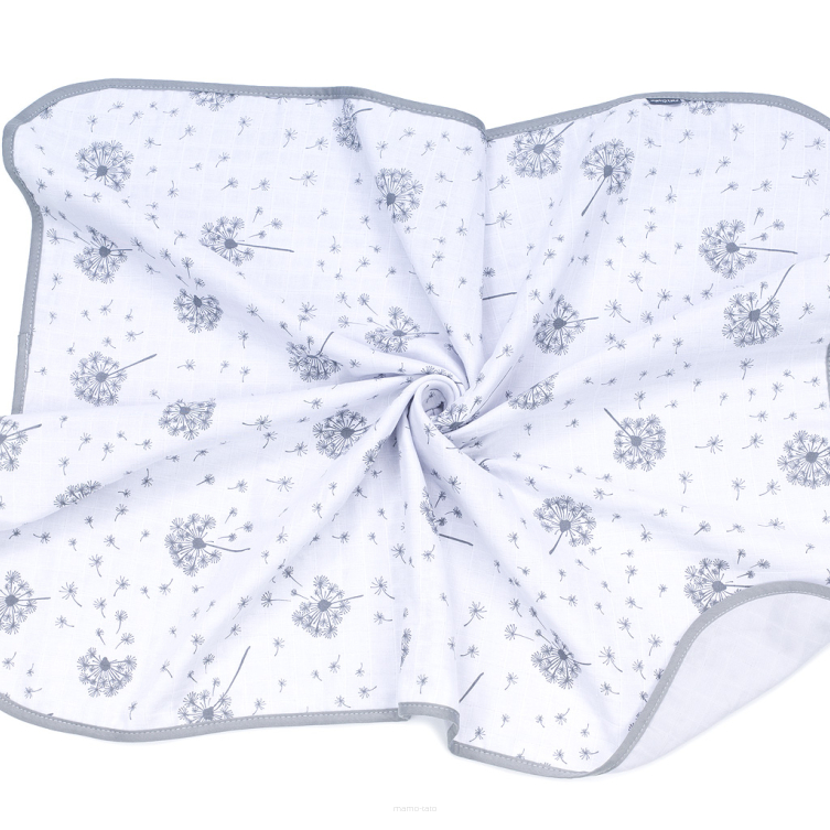 MAMO-TATO Two-layer muslin blanket for children and babies - Dmuchawce / popiel