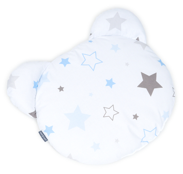 MAMO-TATO Teddy Bear Pillow Cotton - Gwiazdozbiór niebieski