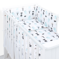 MAMO-TATO 3-el pościel dla niemowląt 90x120 do łóżeczka 60x120 - Jelonki turkus