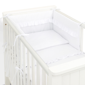 MAMO-TATO 3-el pościel SOFT dla niemowląt 90x120 do łóżeczka 60x120 - Biała