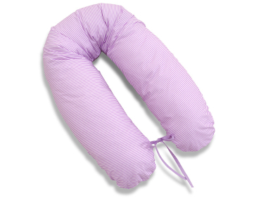 MAMO-TATO Poduszka dla ciężarnych kobiet Paseczki fioletowe