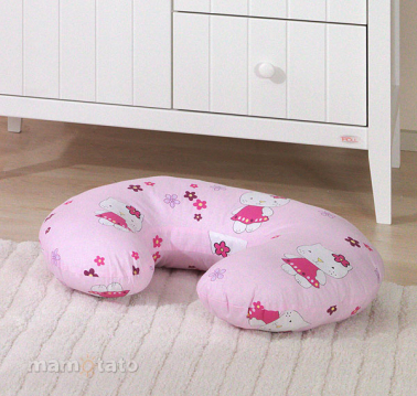 MAMO-TATO Poszewka na poduszkę do karmienia "ROGAL" Kotki różowe